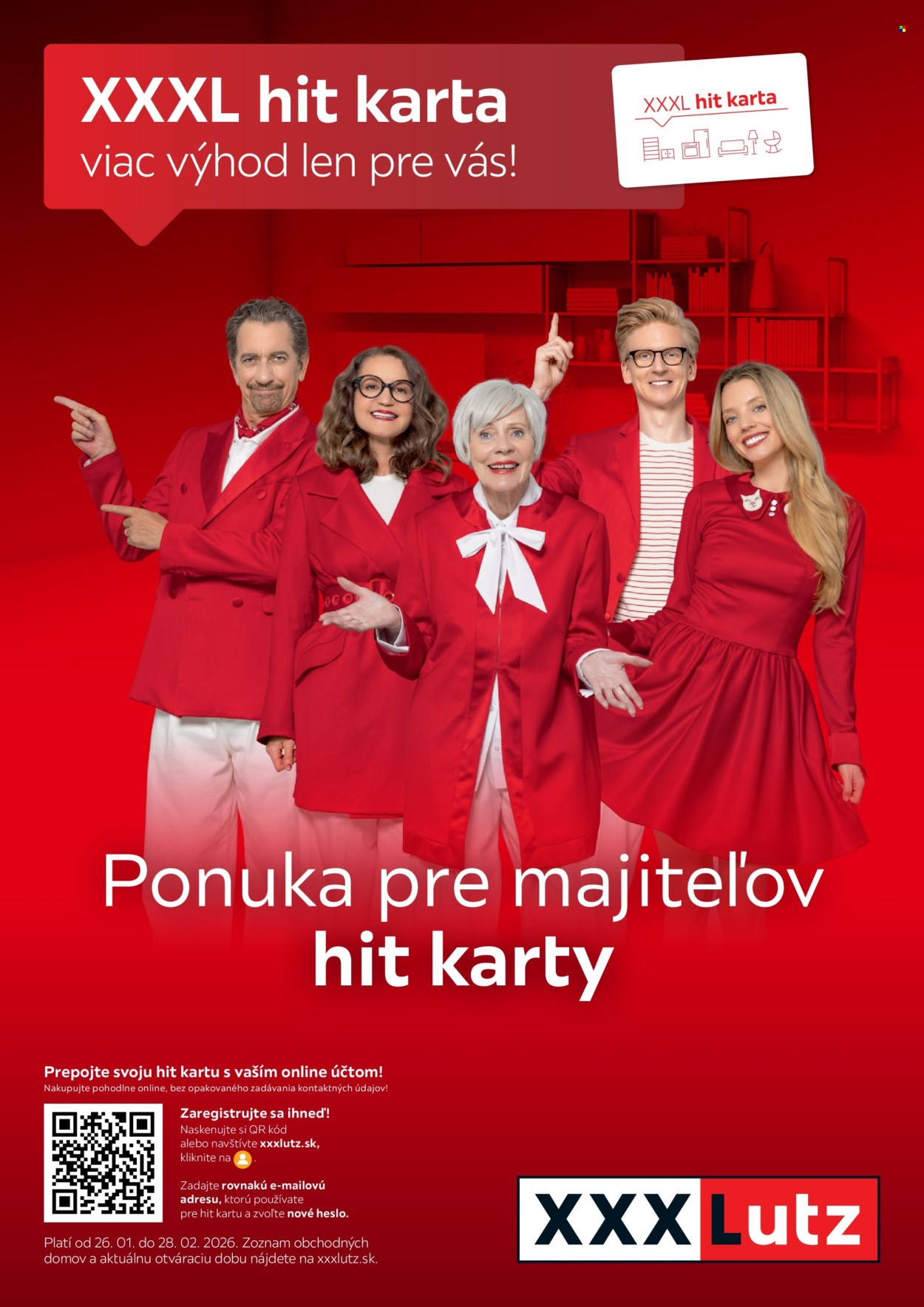 Leták XXXLutz - 26.1.2026 - 28.2.2026. Strana 1