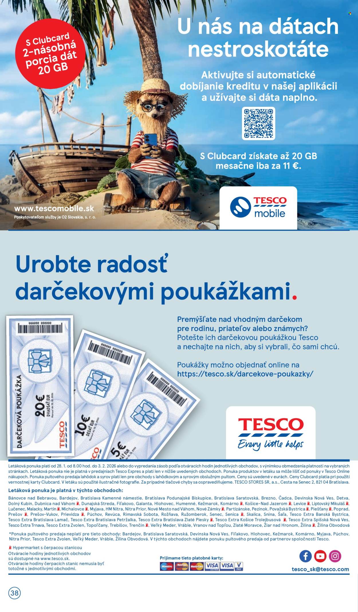 Leták TESCO - 28.1.2026 - 3.2.2026. Strana 38