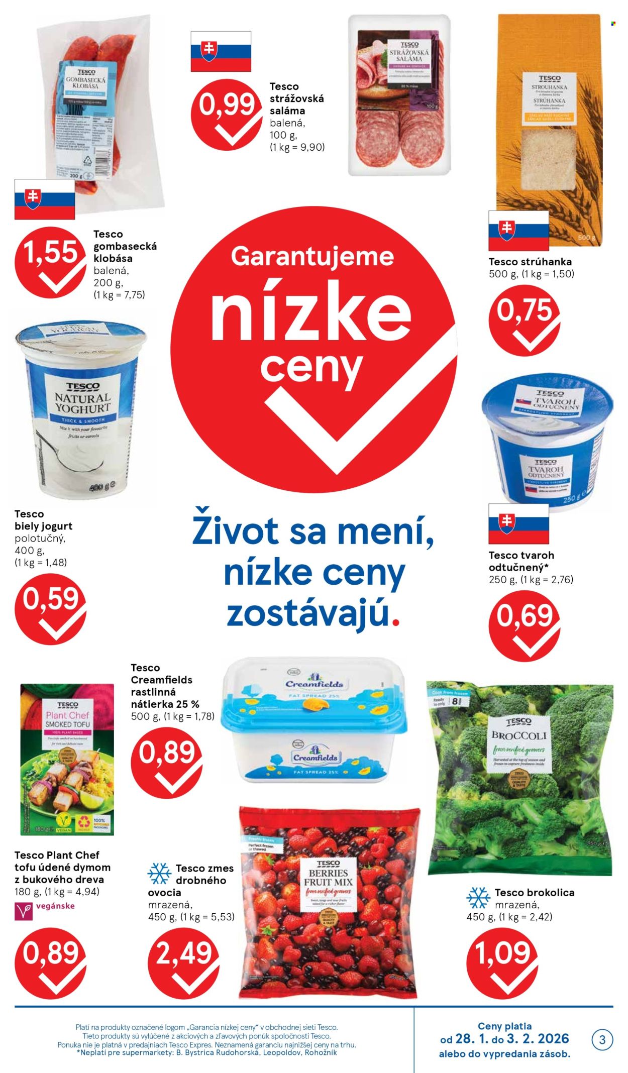 Leták TESCO supermarket - 28.1.2026 - 3.2.2026. Strana 3