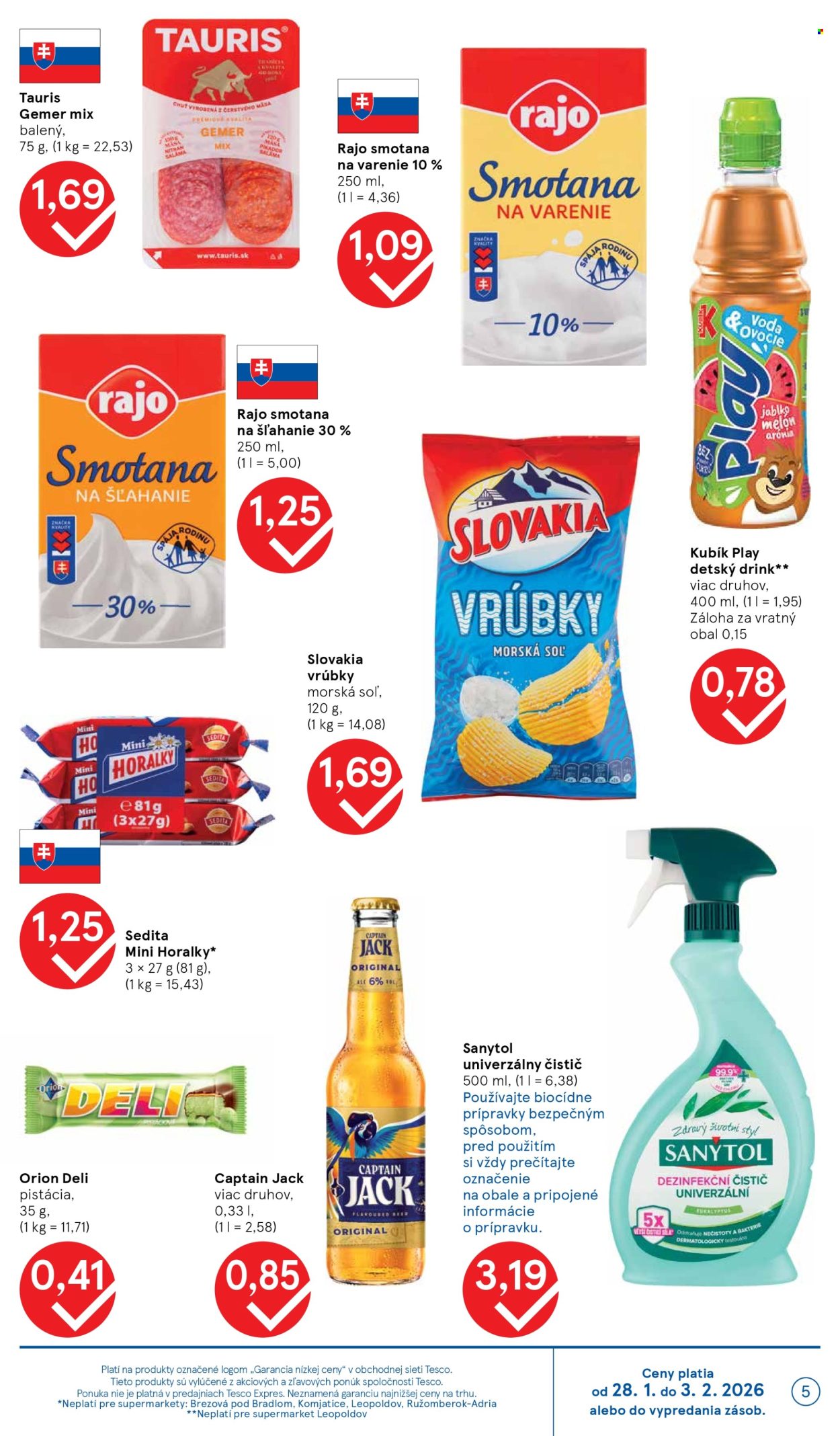 Leták TESCO supermarket - 28.1.2026 - 3.2.2026. Strana 5