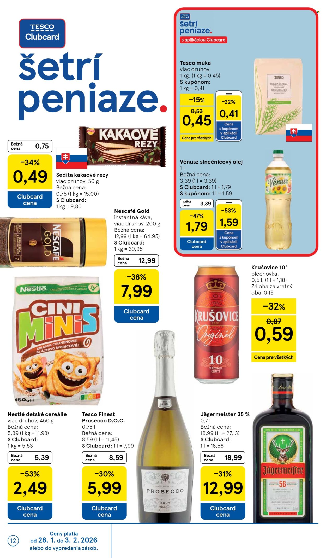 Leták TESCO supermarket - 28.1.2026 - 3.2.2026. Strana 12