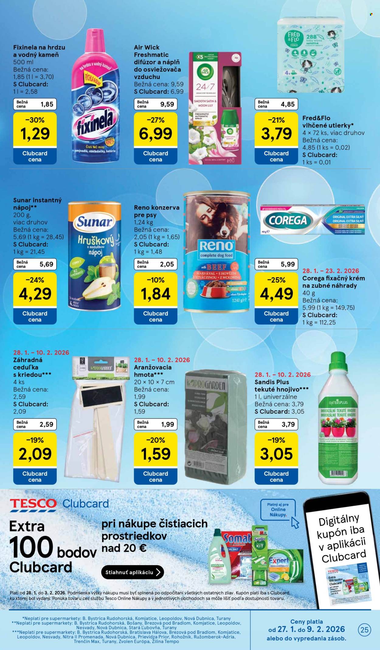 Leták TESCO supermarket - 28.1.2026 - 3.2.2026. Strana 25