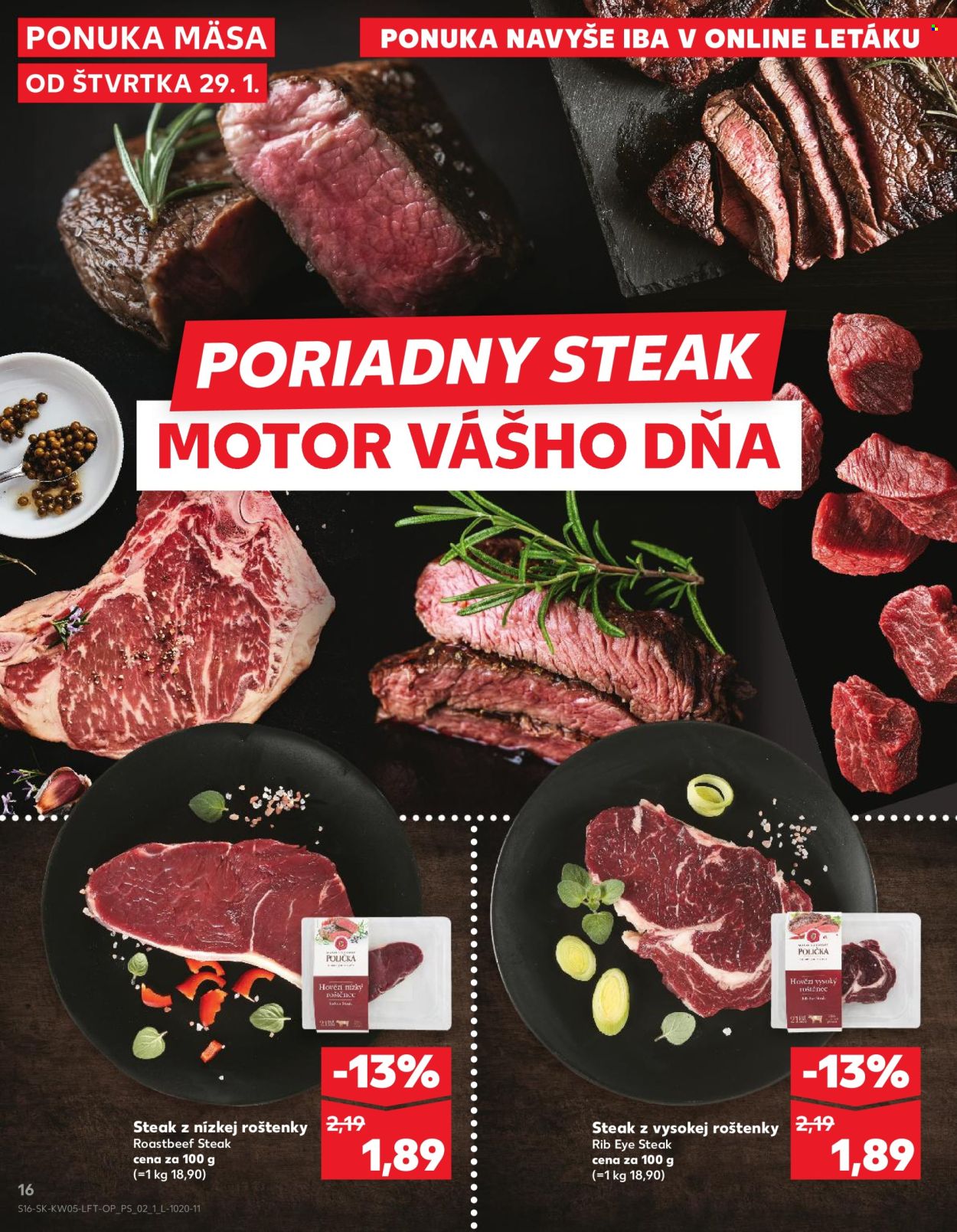 Leták Kaufland - 29.1.2026 - 4.2.2026. Strana 16