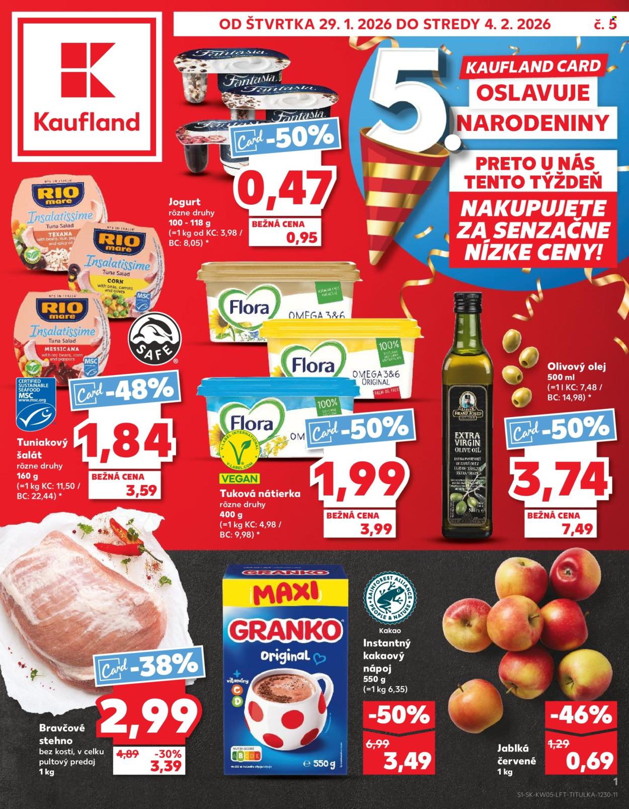 Leták Kaufland - 29.1.2026 - 4.2.2026. Strana 1