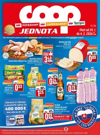 Leták COOP Jednota - 29.1.2026 - 4.2.2026.