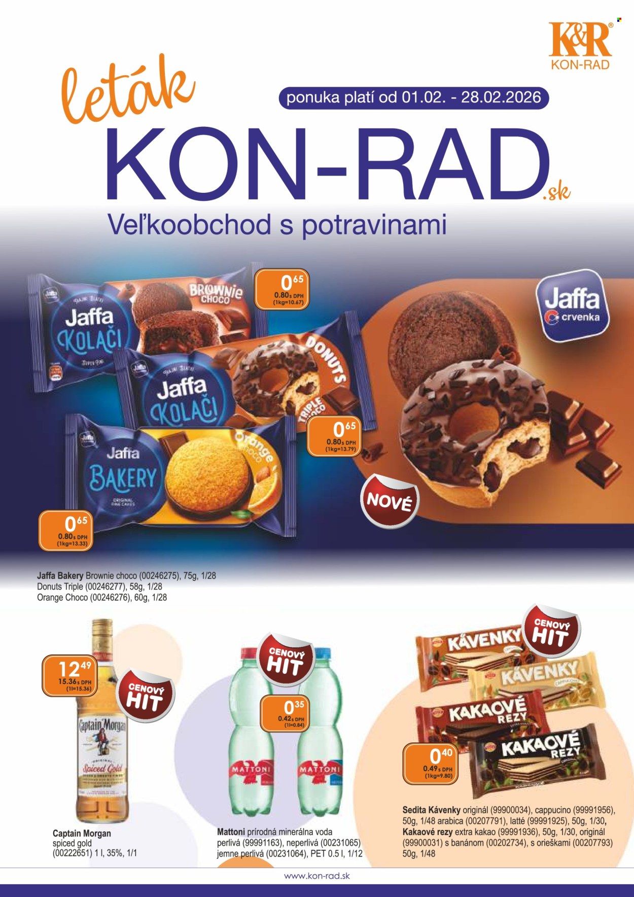 Leták KON-RAD - 1.2.2026 - 28.2.2026. Strana 1