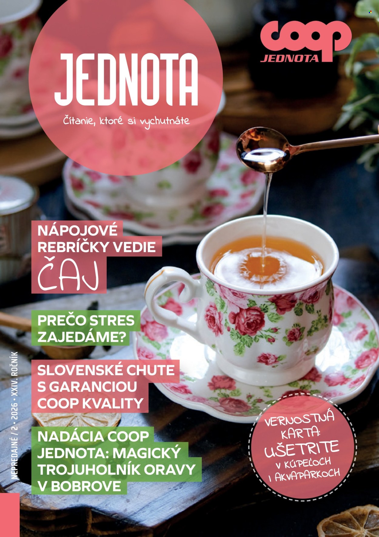 Leták COOP Jednota - 1.2.2026 - 28.2.2026. Strana 1