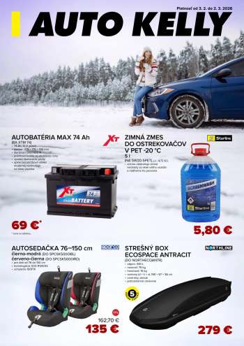Leták Auto Kelly - 3.2.2026 - 2.3.2026.