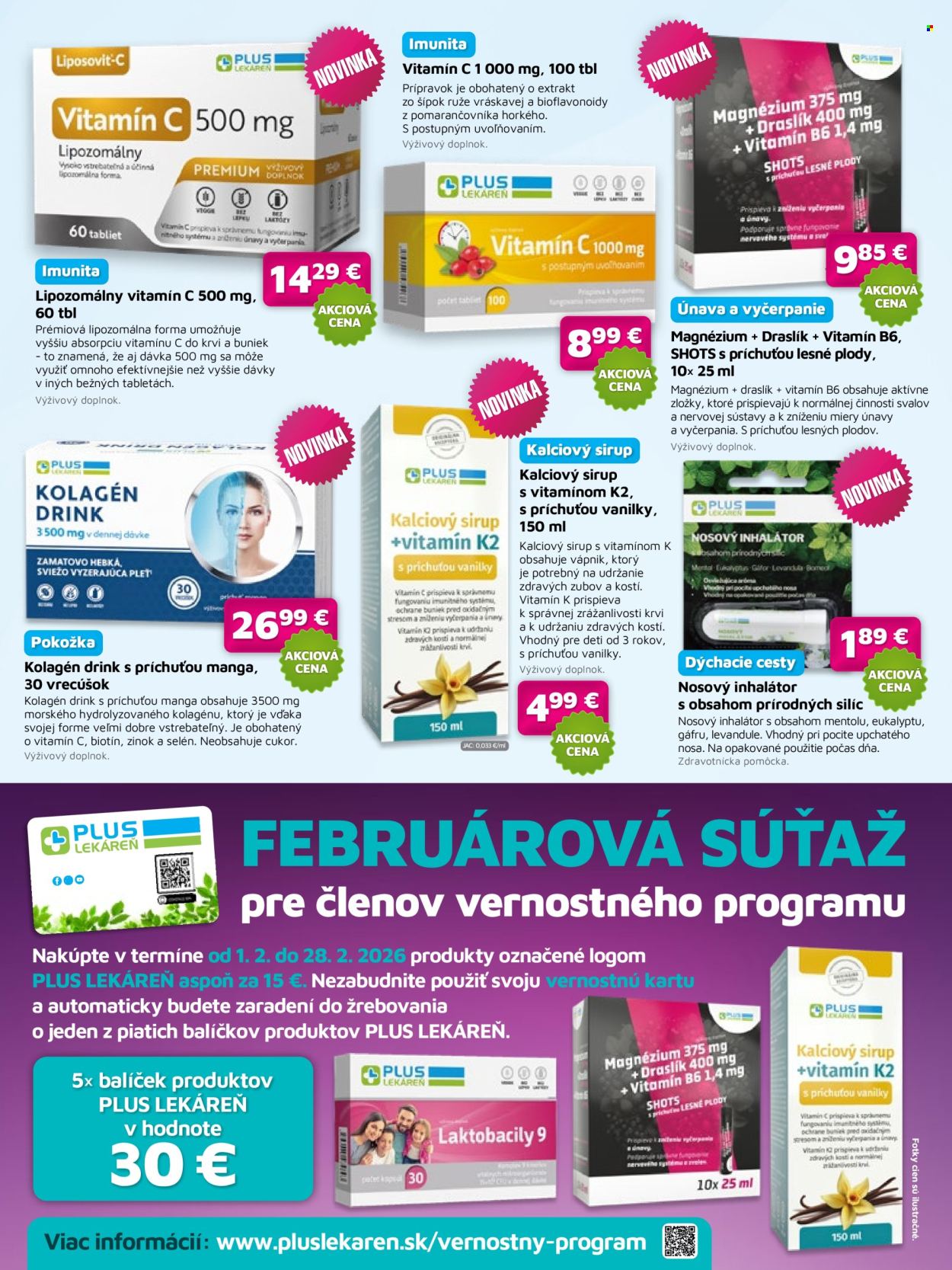 Leták Plus lekáreň - 1.2.2026 - 28.2.2026. Strana 8