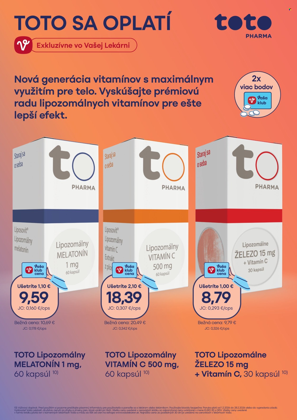 Leták Vaša lekáreň - 1.2.2026 - 28.2.2026. Strana 2
