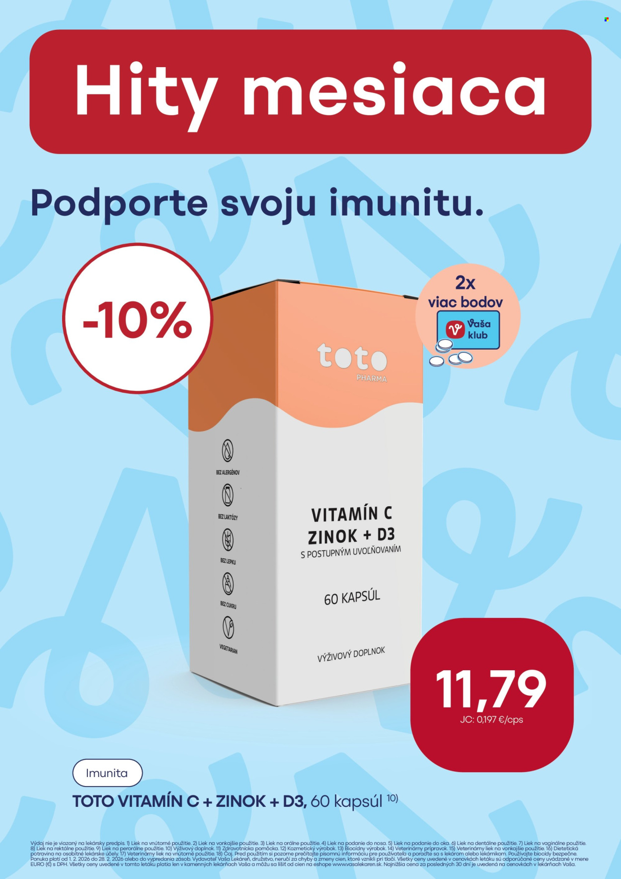 Leták Vaša lekáreň - 1.2.2026 - 28.2.2026. Strana 18