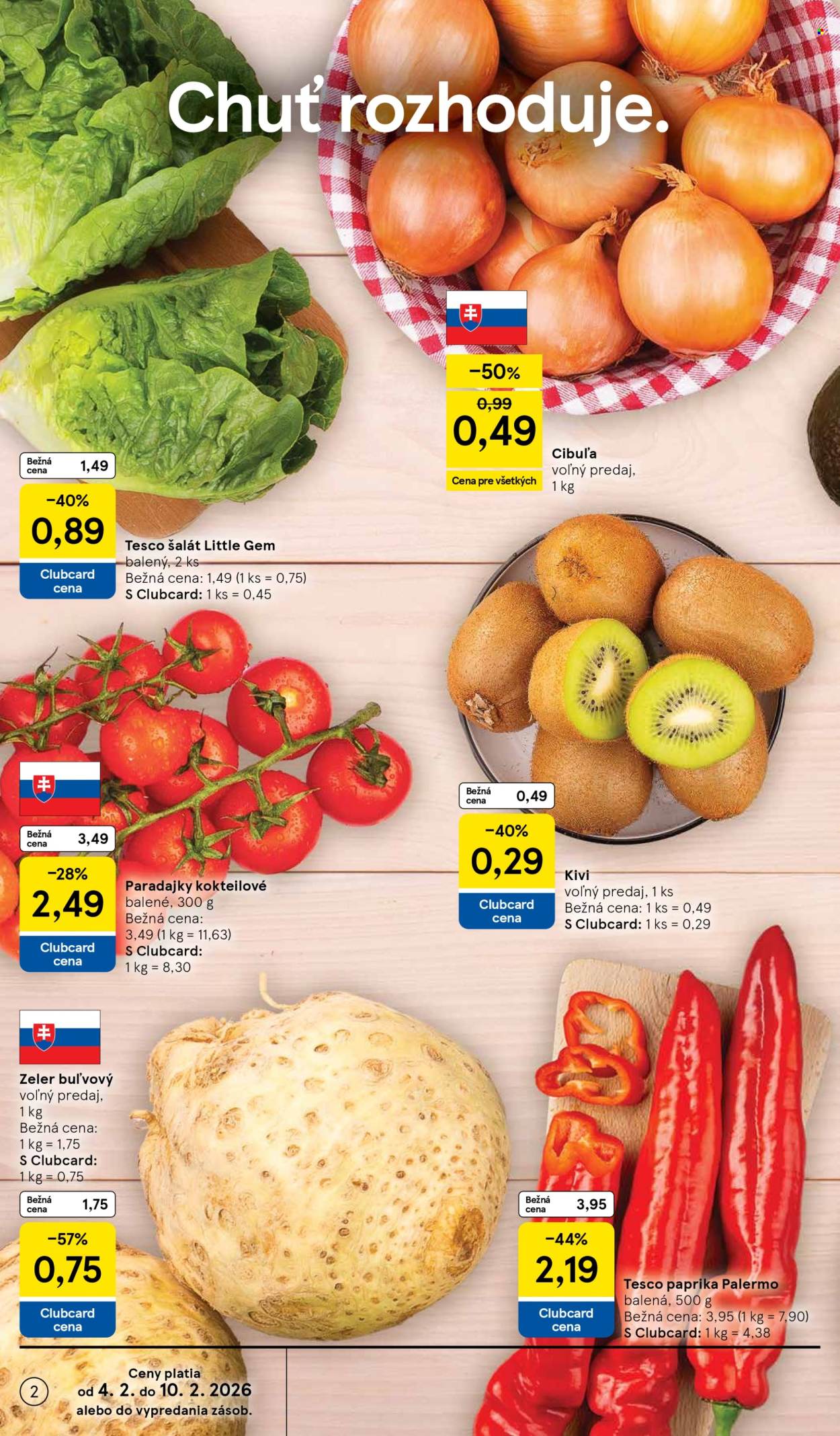 Leták TESCO supermarket - 4.2.2026 - 10.2.2026. Strana 2