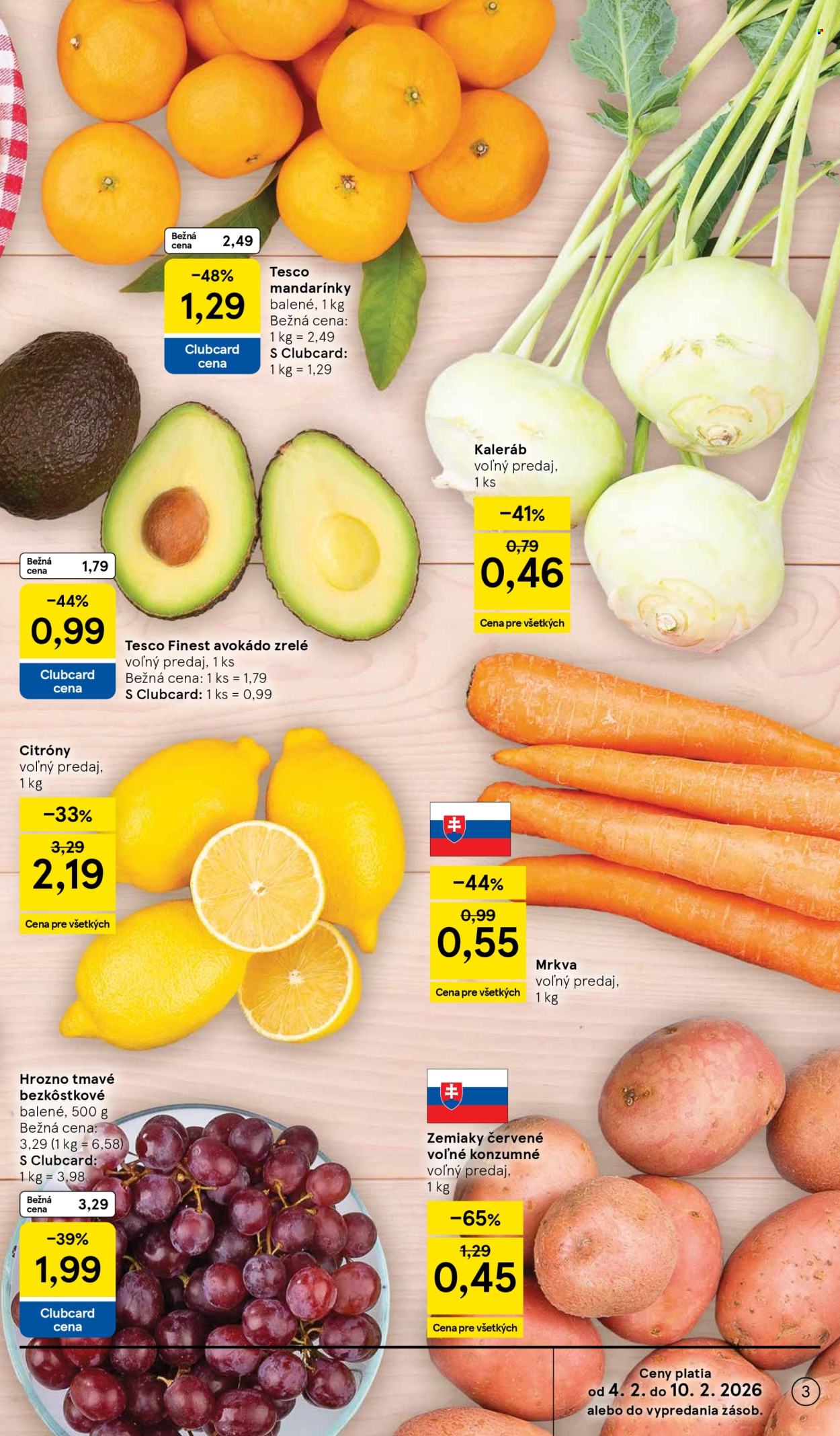 Leták TESCO supermarket - 4.2.2026 - 10.2.2026. Strana 3
