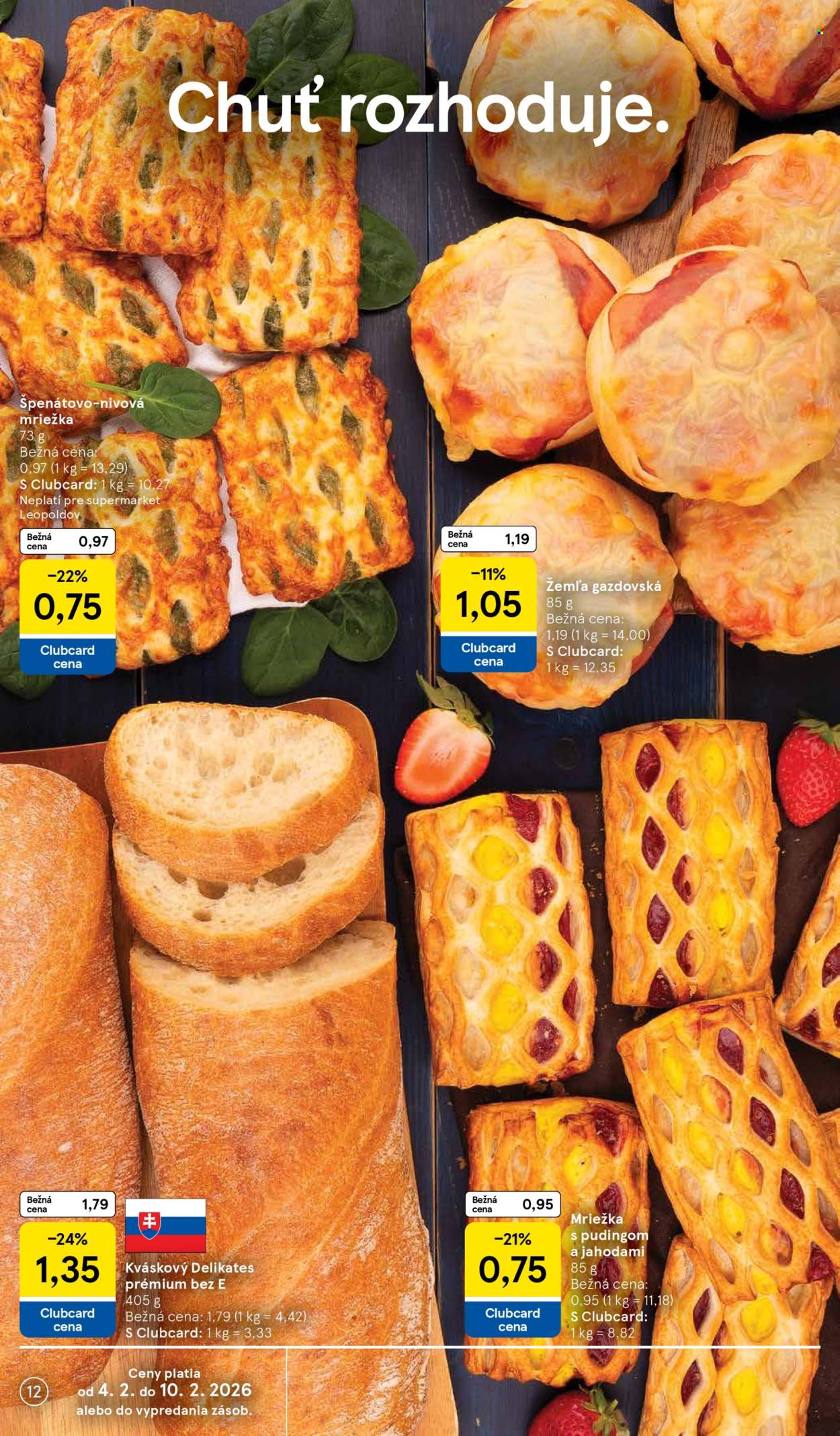 Leták TESCO supermarket - 4.2.2026 - 10.2.2026. Strana 12