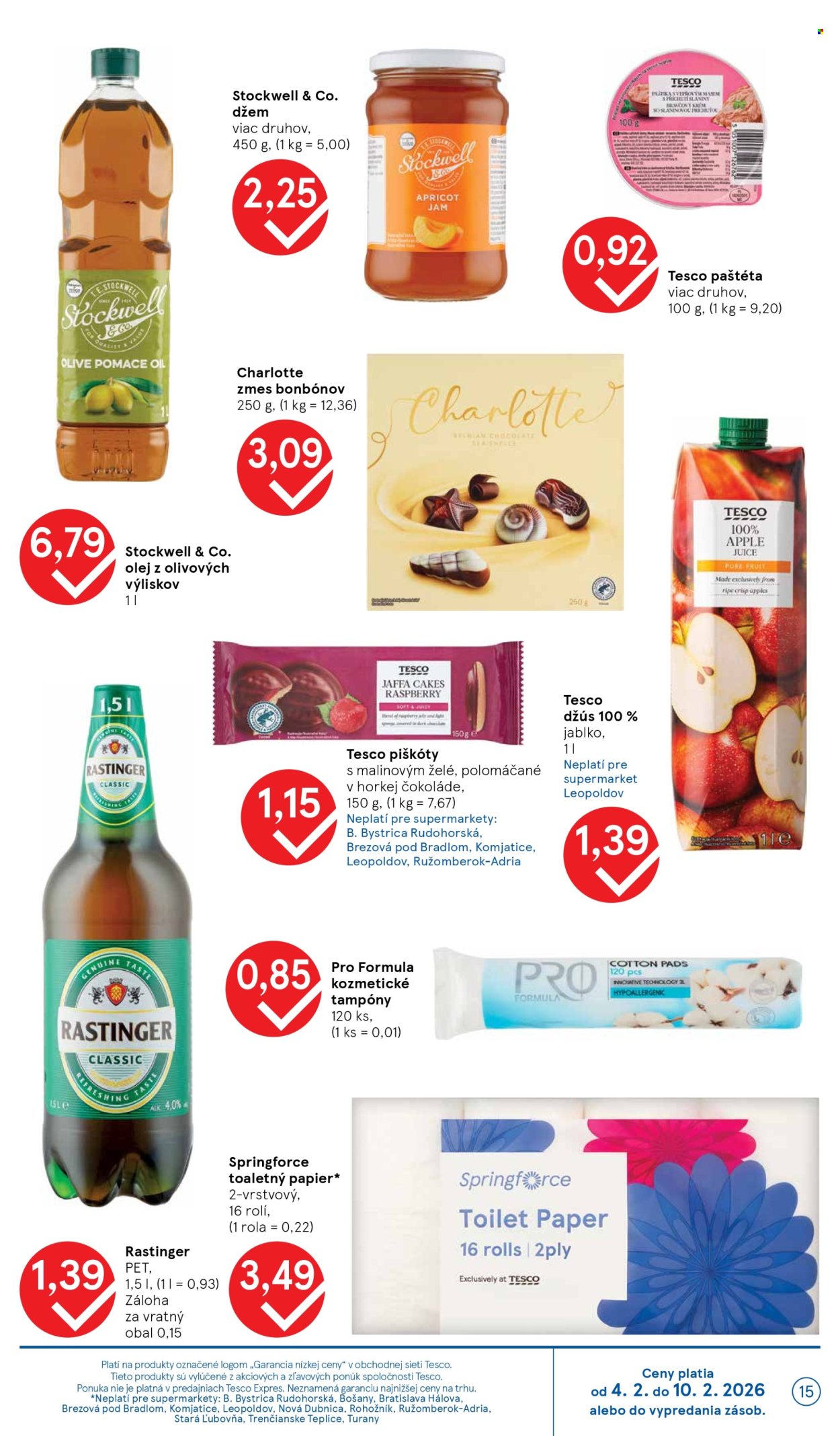 Leták TESCO supermarket - 4.2.2026 - 10.2.2026. Strana 15