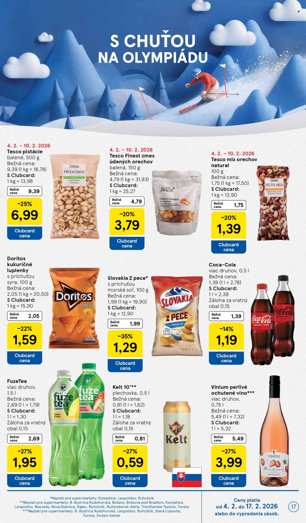 Leták TESCO supermarket - 4.2.2026 - 10.2.2026. Strana 17