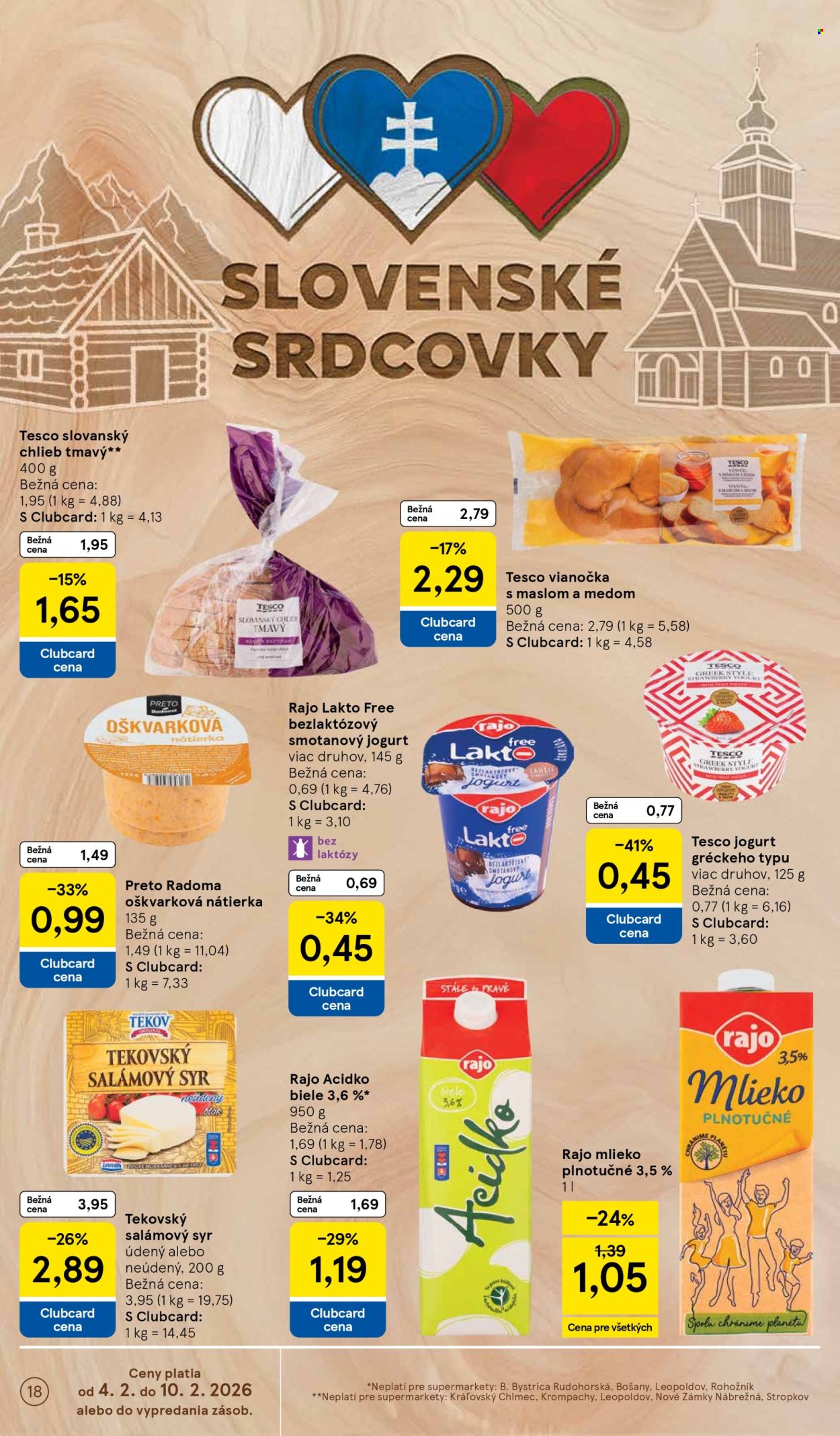 Leták TESCO supermarket - 4.2.2026 - 10.2.2026. Strana 18