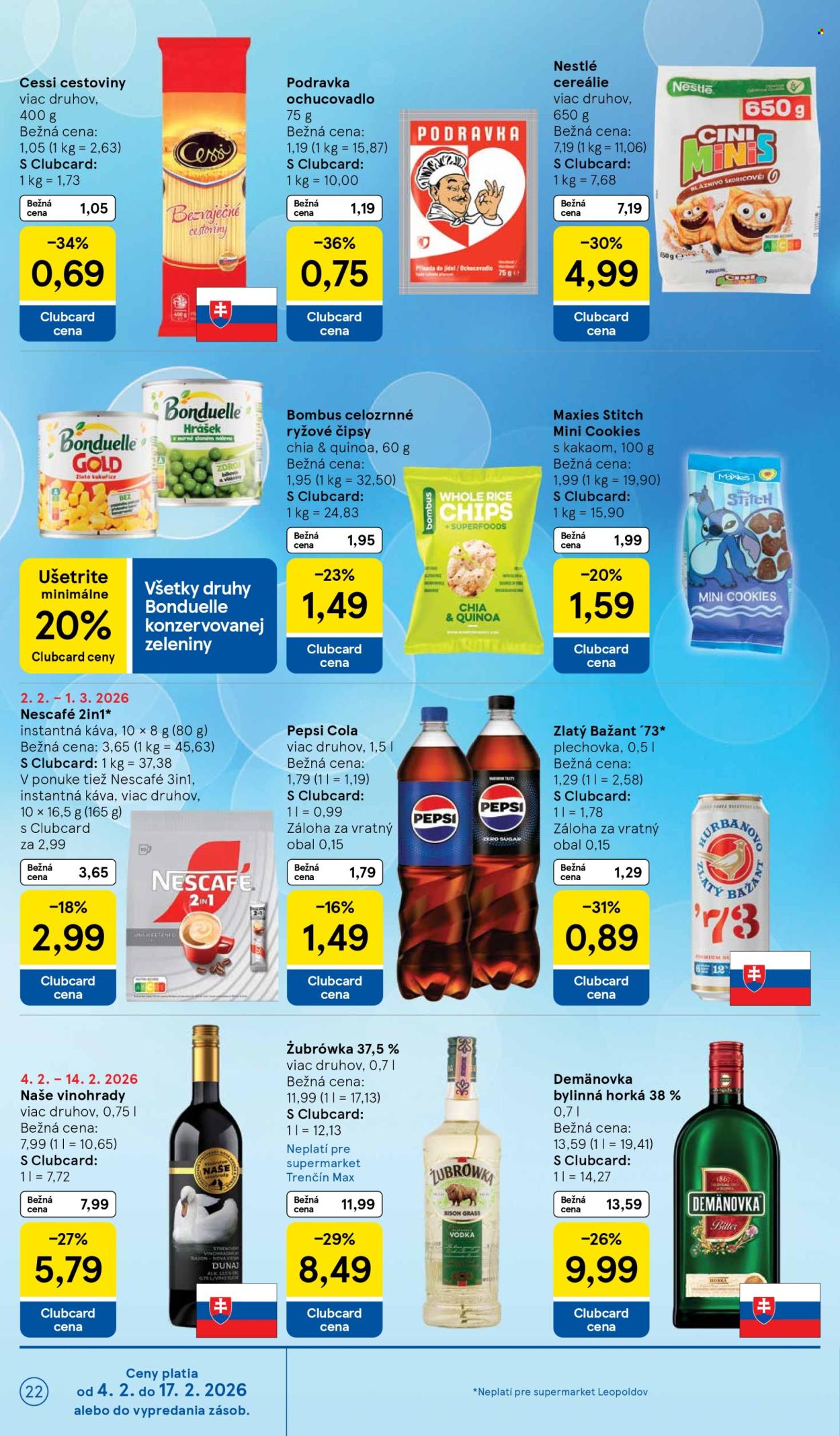 Leták TESCO supermarket - 4.2.2026 - 10.2.2026. Strana 22