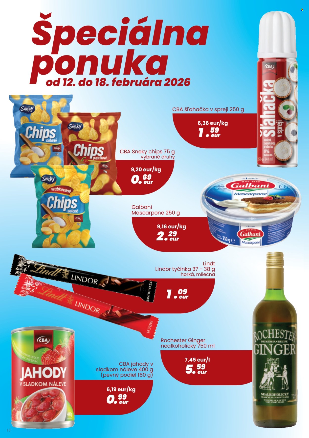 Leták CBA Komfos - 5.2.2026 - 18.2.2026. Strana 13