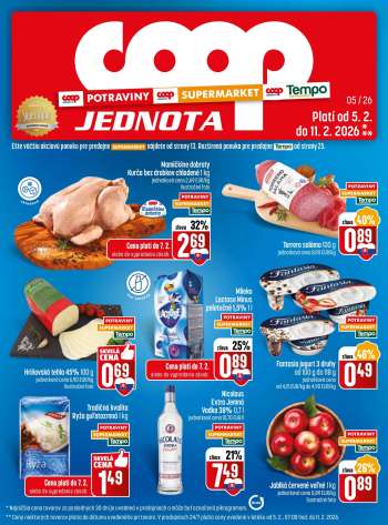 Leták COOP Jednota - 5.2.2026 - 11.2.2026.