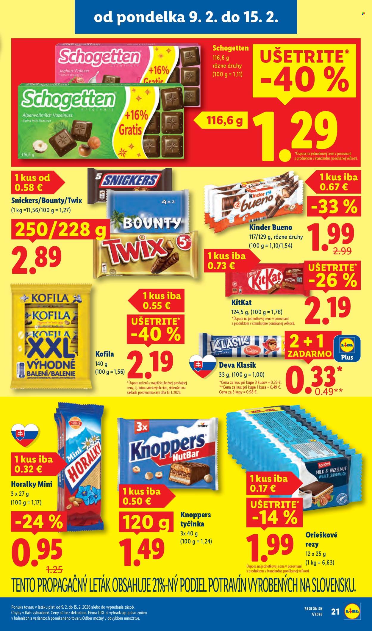 Leták Lidl - 9.2.2026 - 15.2.2026. Strana 21