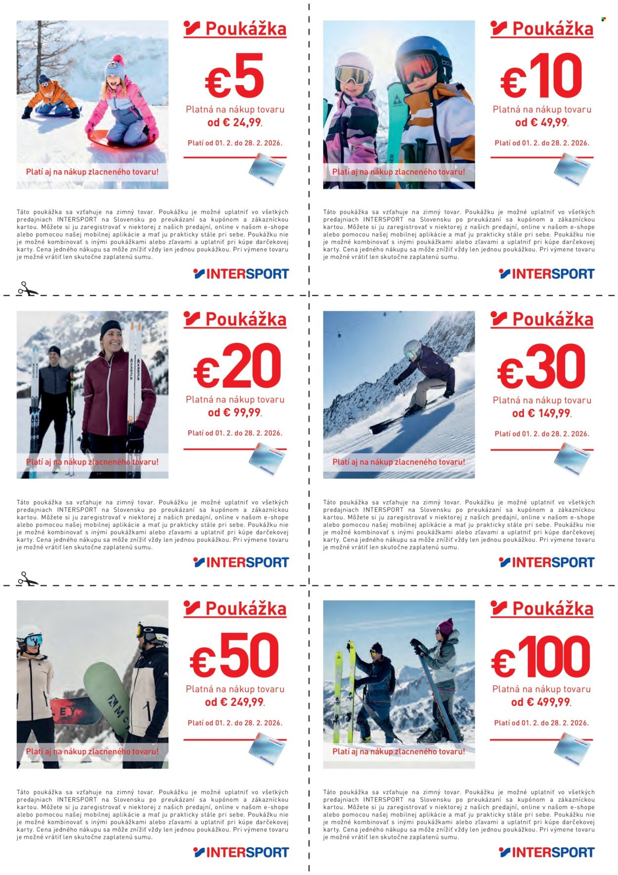 Leták Intersport - 1.2.2026 - 28.2.2026. Strana 1