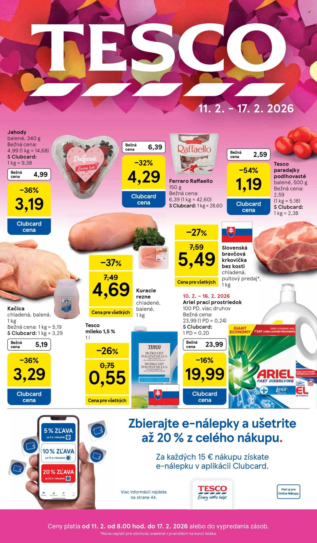 Leták TESCO - 11.2.2026 - 17.2.2026. Strana 1