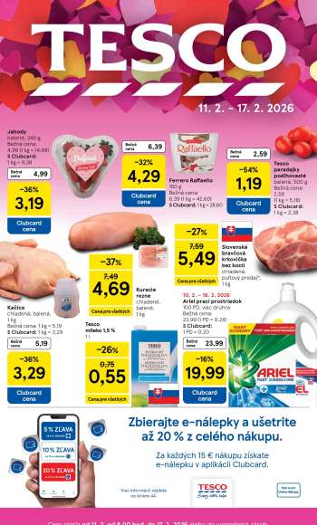 Leták TESCO - 11.2.2026 - 17.2.2026.