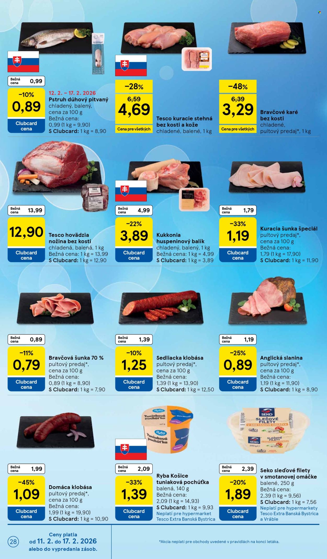 Leták TESCO - 11.2.2026 - 17.2.2026. Strana 28