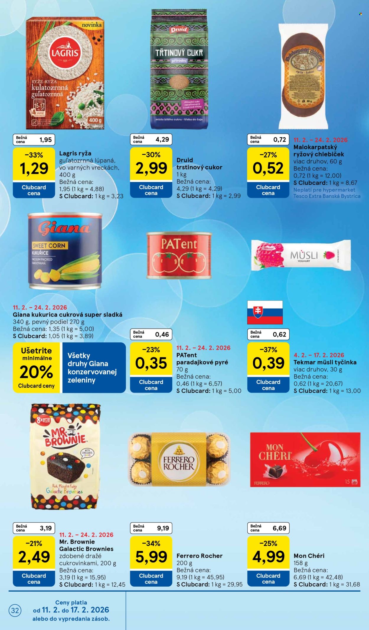 Leták TESCO - 11.2.2026 - 17.2.2026. Strana 32
