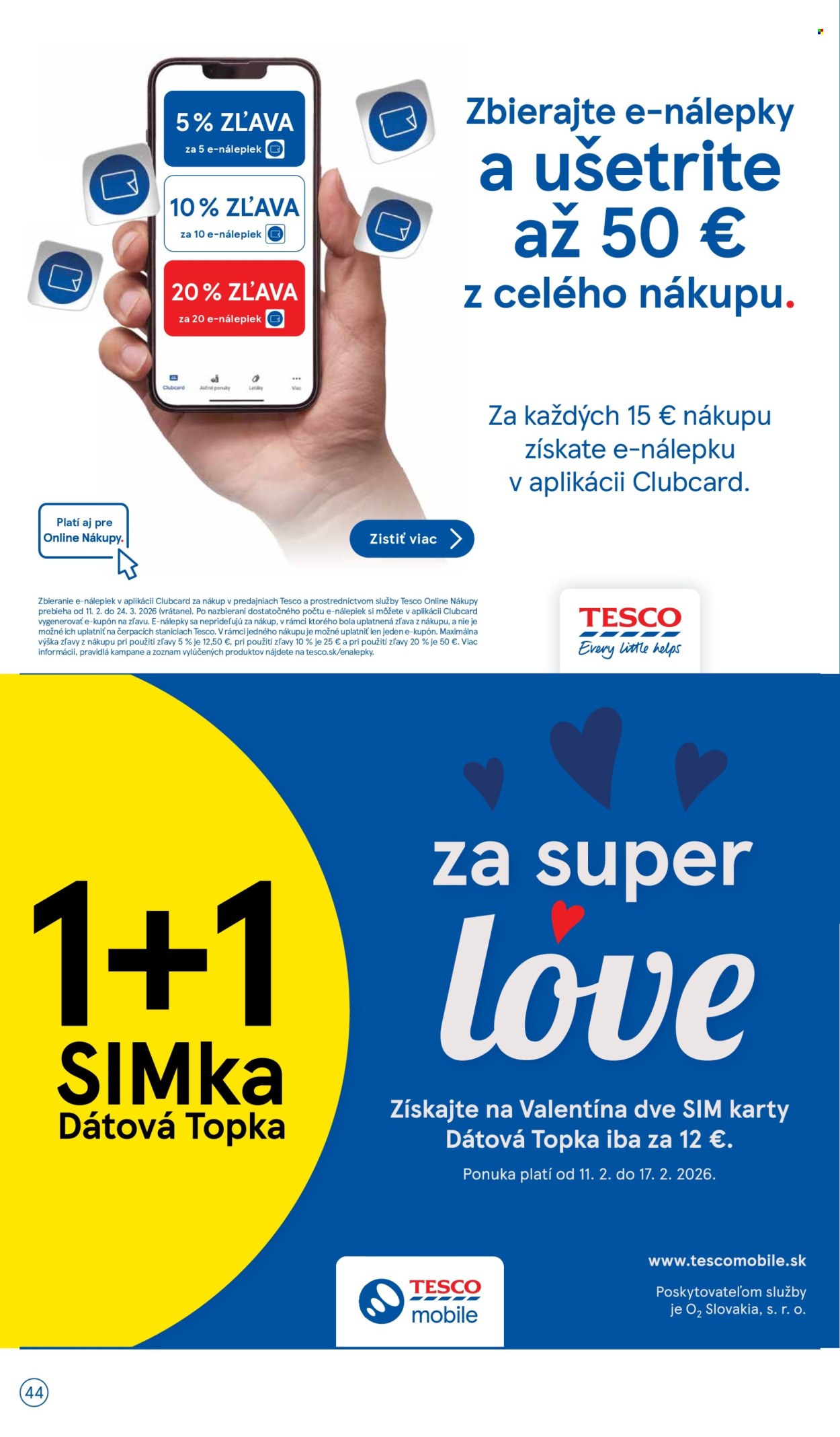 Leták TESCO - 11.2.2026 - 17.2.2026. Strana 44
