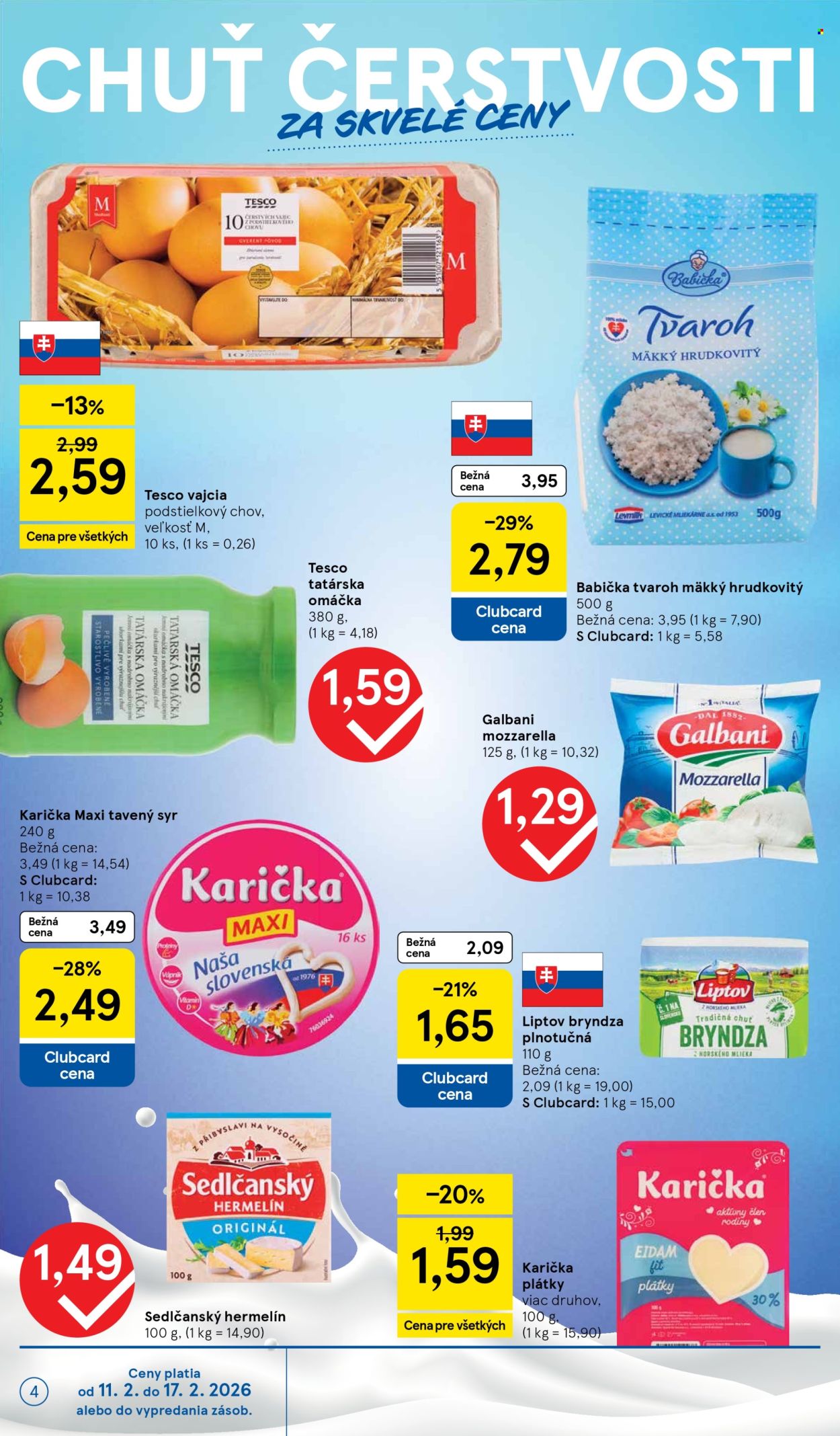 Leták TESCO supermarket - 11.2.2026 - 17.2.2026. Strana 4