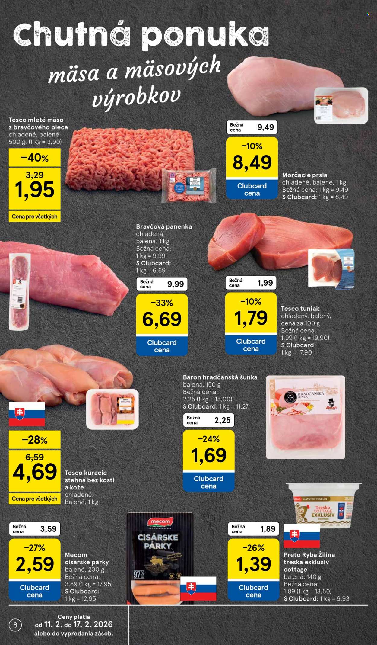 Leták TESCO supermarket - 11.2.2026 - 17.2.2026. Strana 8