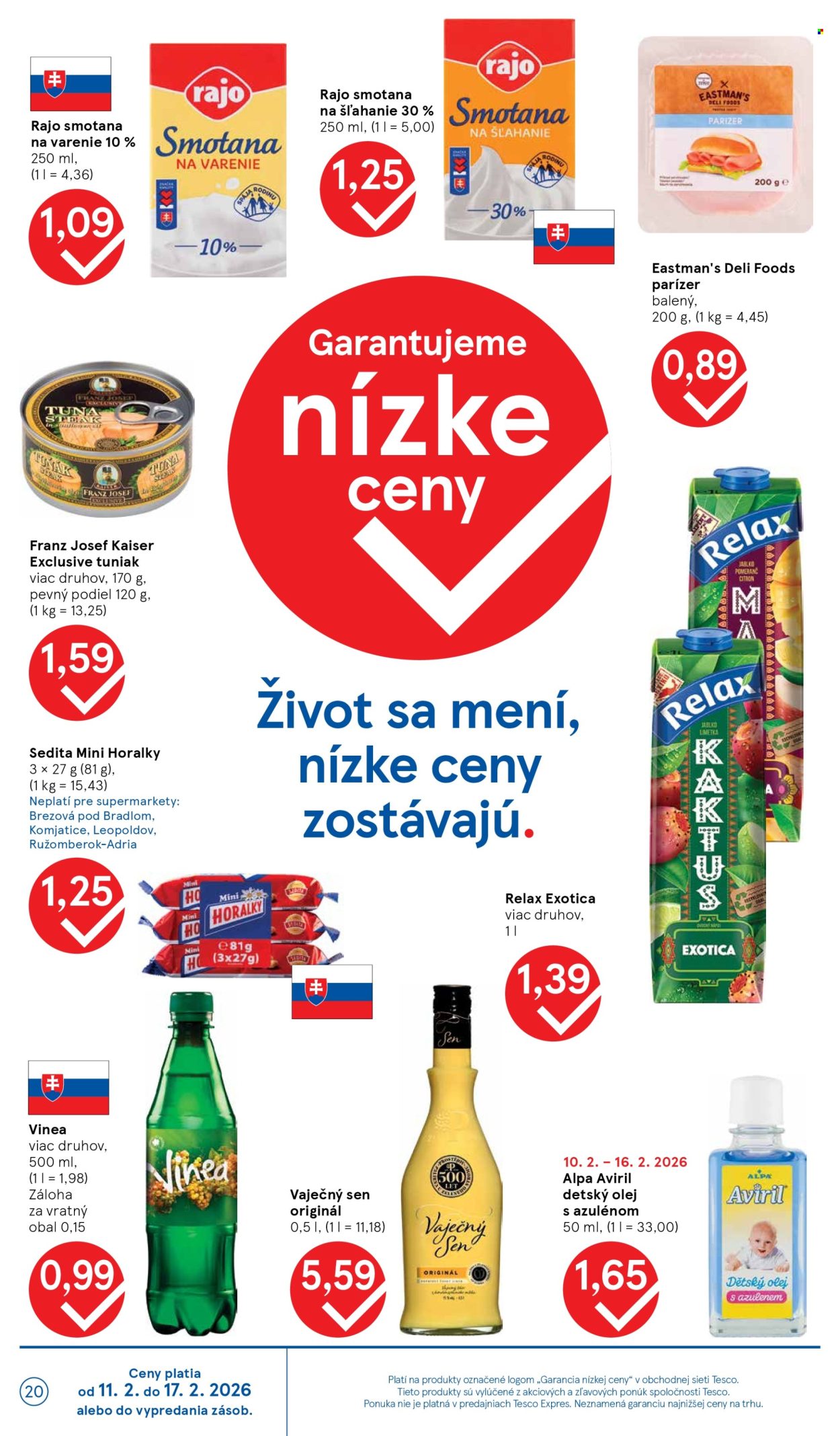 Leták TESCO supermarket - 11.2.2026 - 17.2.2026. Strana 20