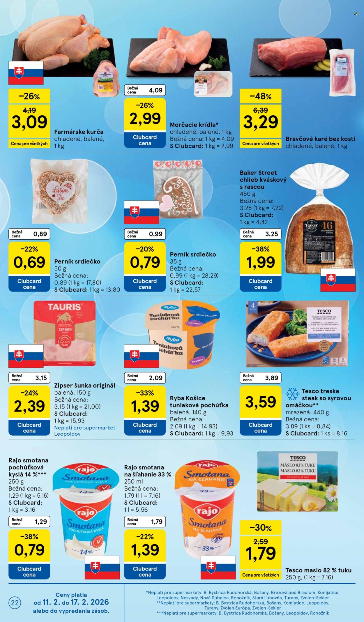 Leták TESCO supermarket - 11.2.2026 - 17.2.2026. Strana 22