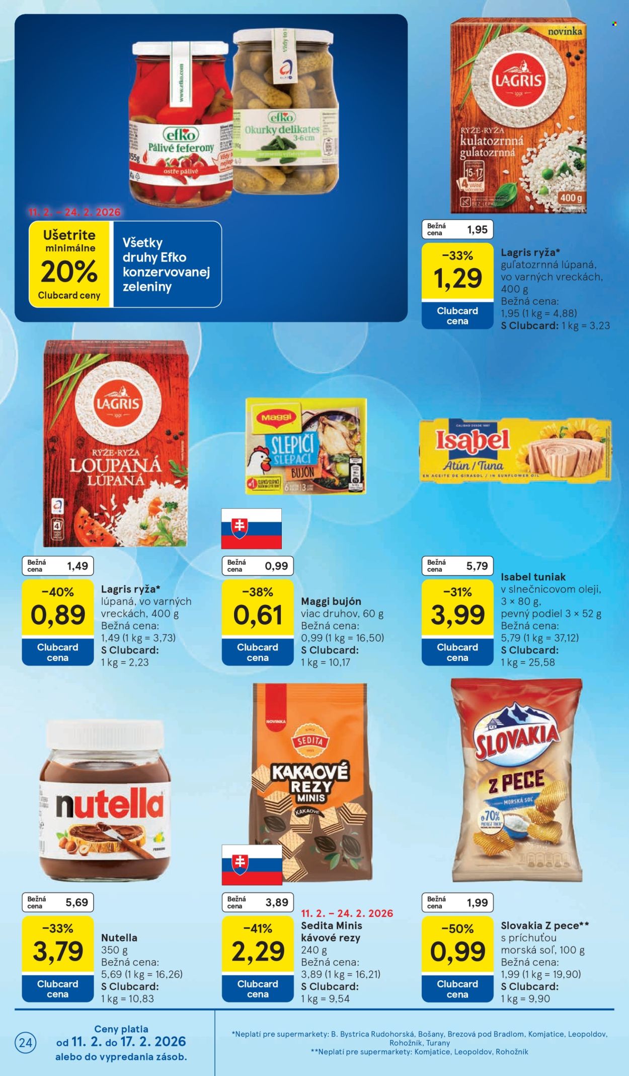Leták TESCO supermarket - 11.2.2026 - 17.2.2026. Strana 24
