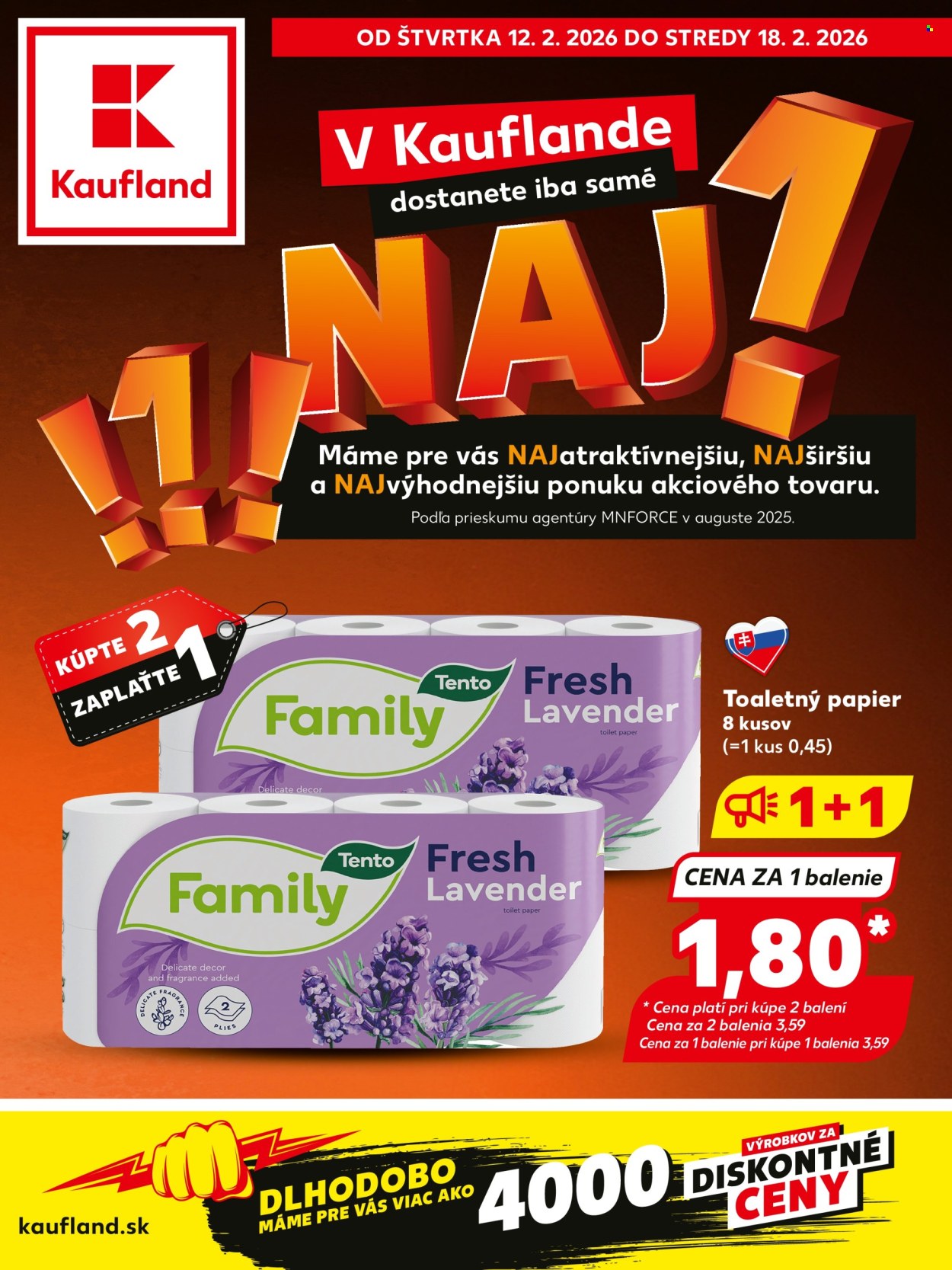 Leták Kaufland - 12.2.2026 - 18.2.2026. Strana 1