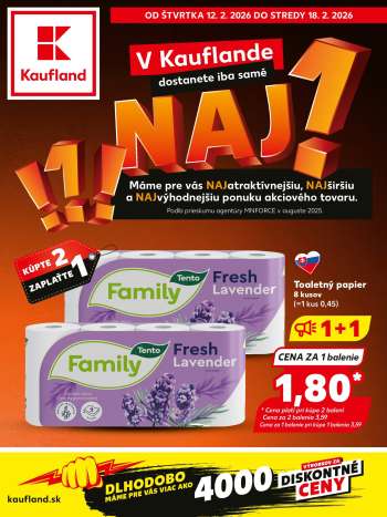Leták Kaufland - 12.2.2026 - 18.2.2026.
