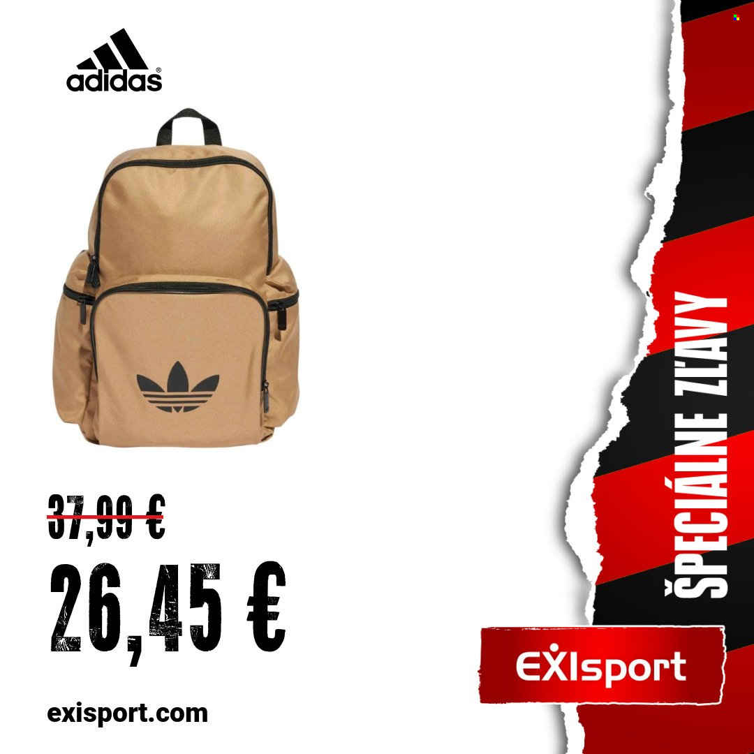 Leták Exisport. Strana 1