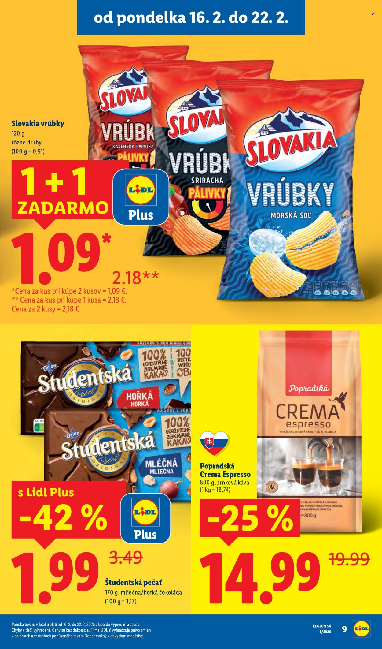 Leták Lidl - 16.2.2026 - 22.2.2026. Strana 9