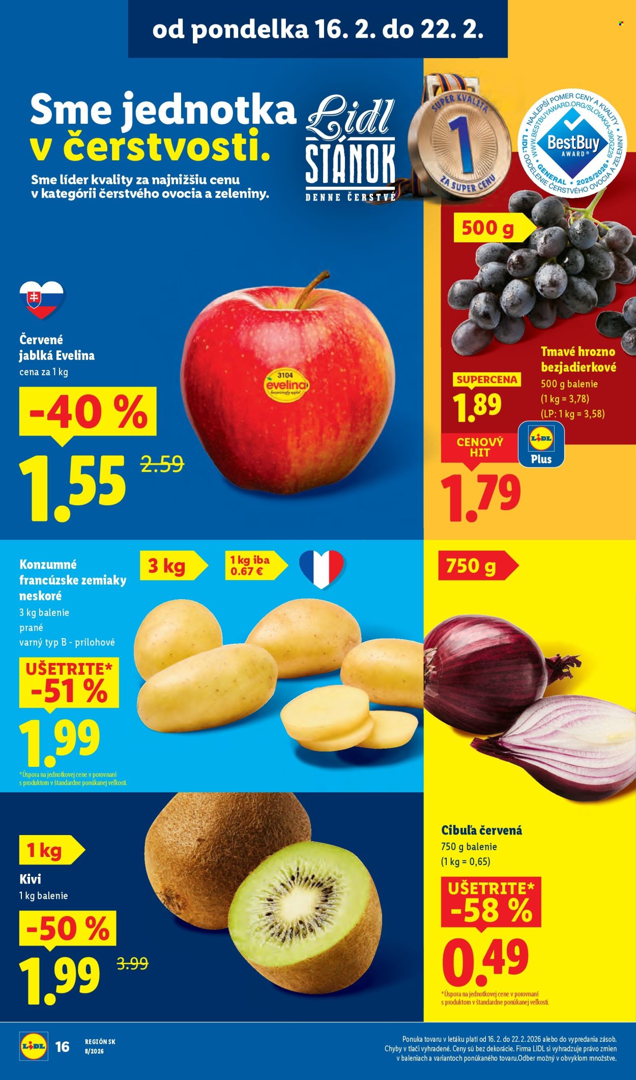 Leták Lidl - 16.2.2026 - 22.2.2026. Strana 16