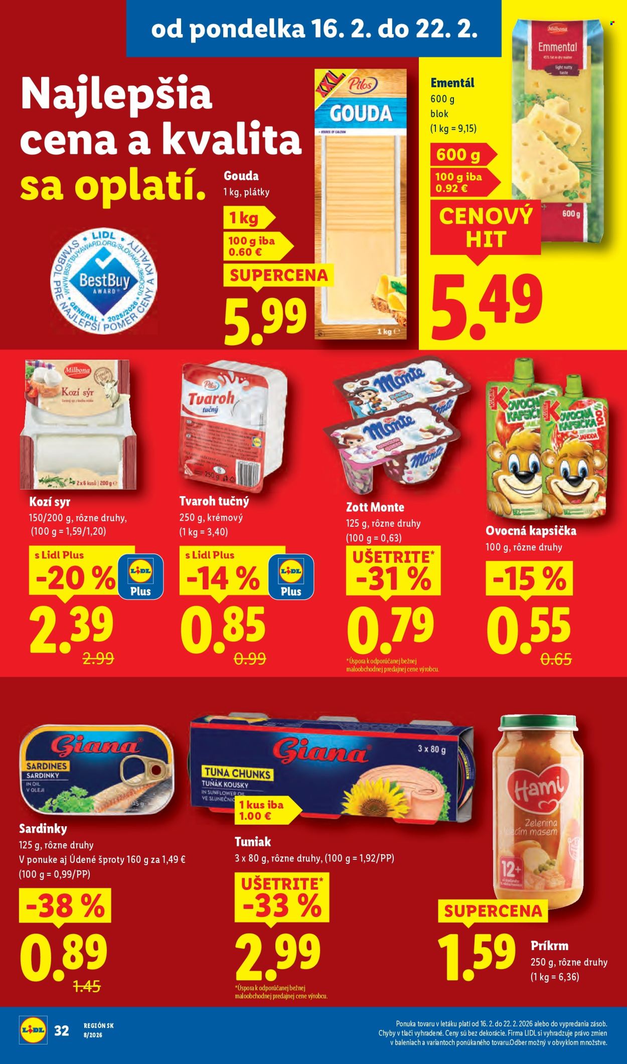 Leták Lidl - 16.2.2026 - 22.2.2026. Strana 34
