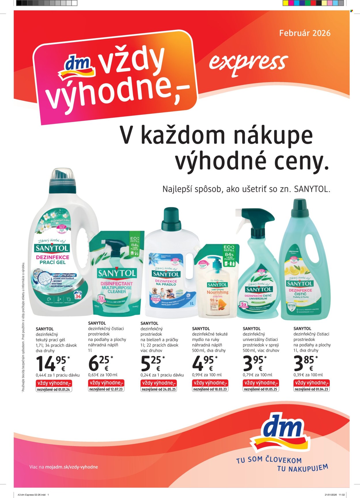 Leták dm drogerie - 1.2.2026 - 28.2.2026. Strana 1