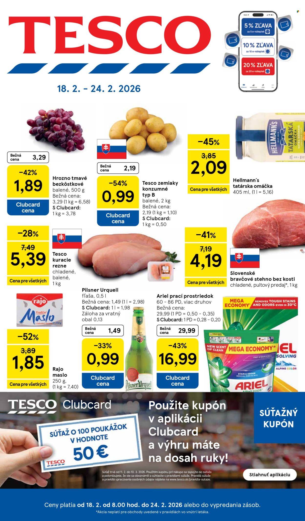 Leták TESCO - 18.2.2026 - 24.2.2026. Strana 1