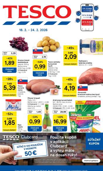 Leták TESCO - 18.2.2026 - 24.2.2026.