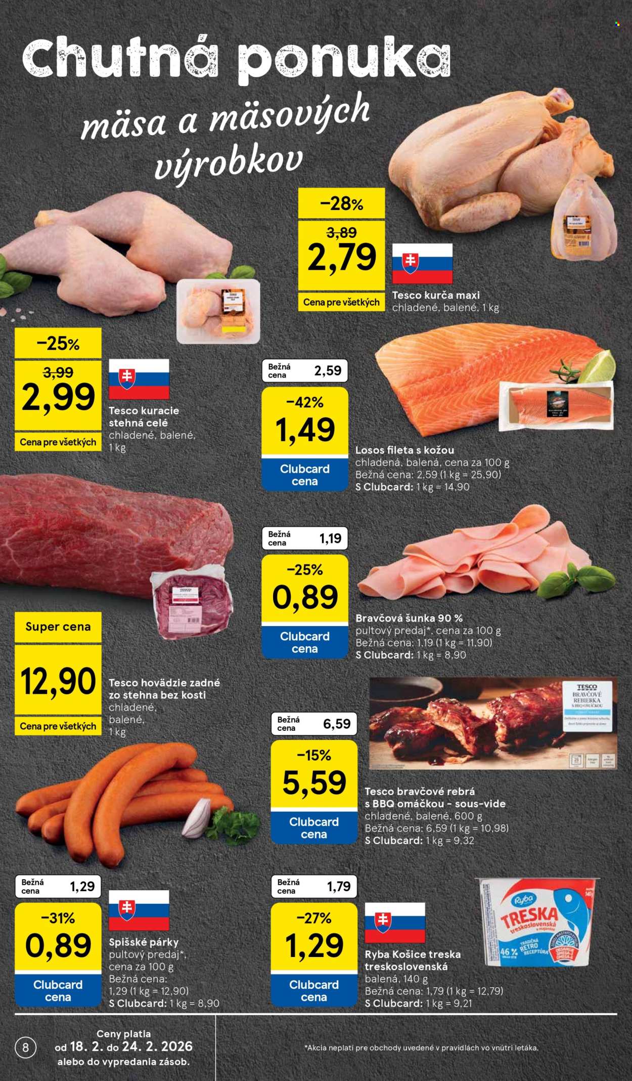 Leták TESCO - 18.2.2026 - 24.2.2026. Strana 8