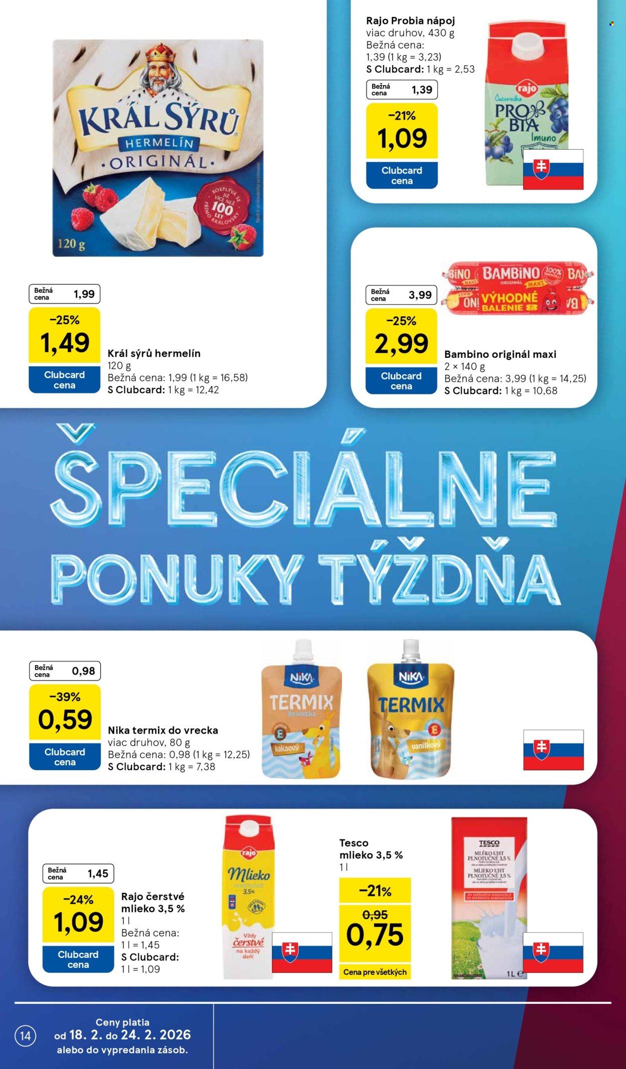 Leták TESCO - 18.2.2026 - 24.2.2026. Strana 14