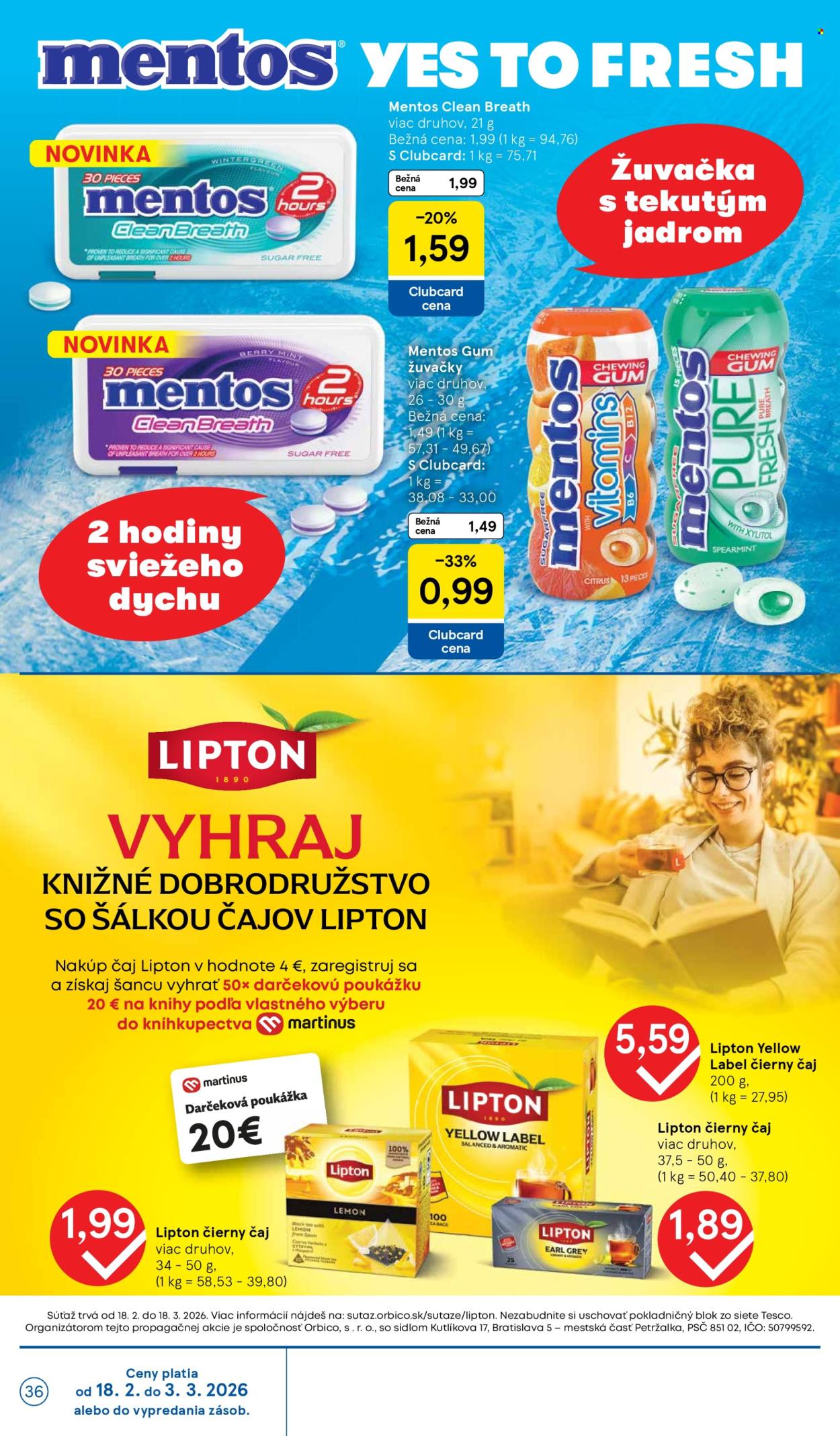 Leták TESCO - 18.2.2026 - 24.2.2026. Strana 36