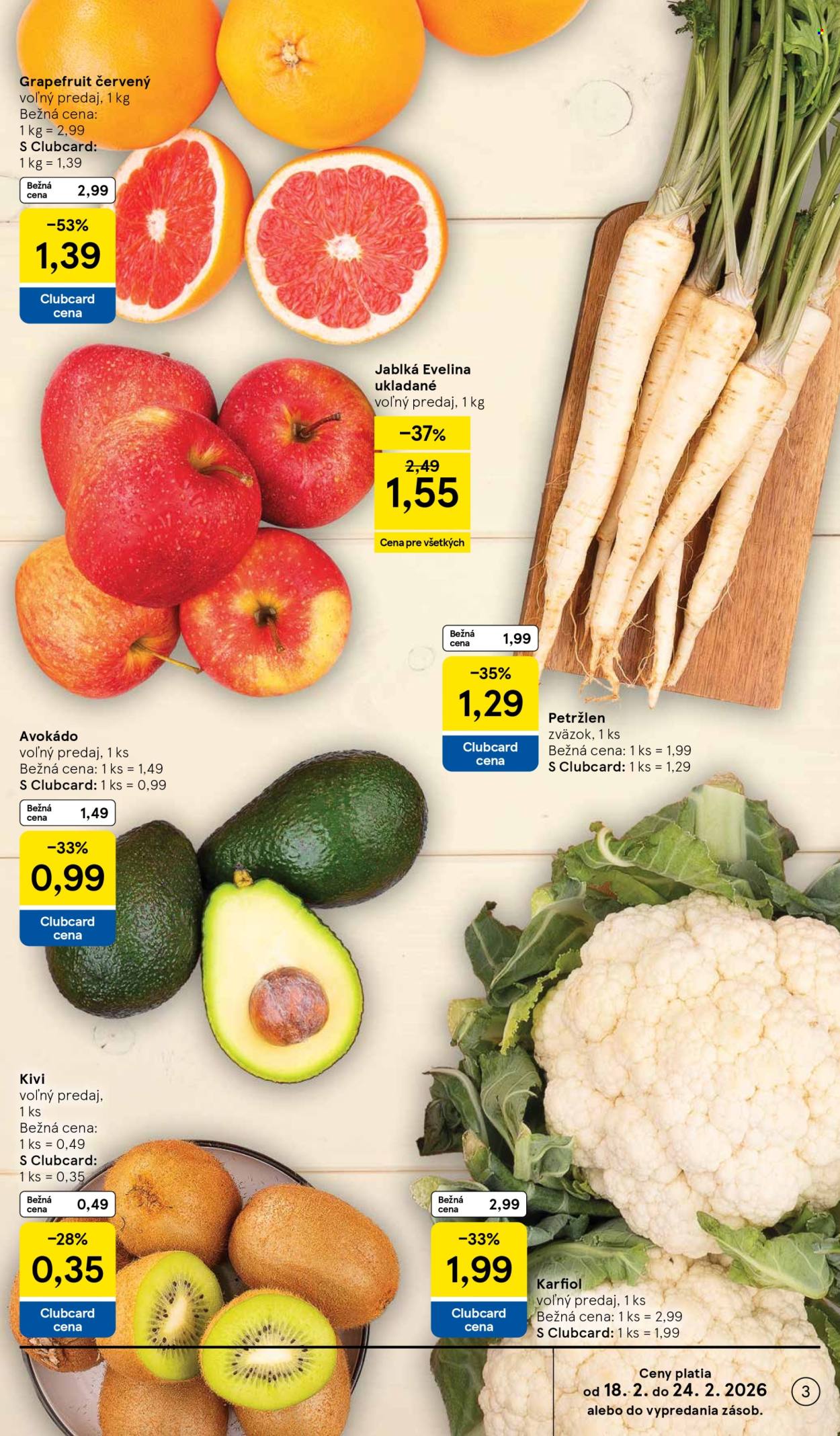 Leták TESCO supermarket - 18.2.2026 - 24.2.2026. Strana 3