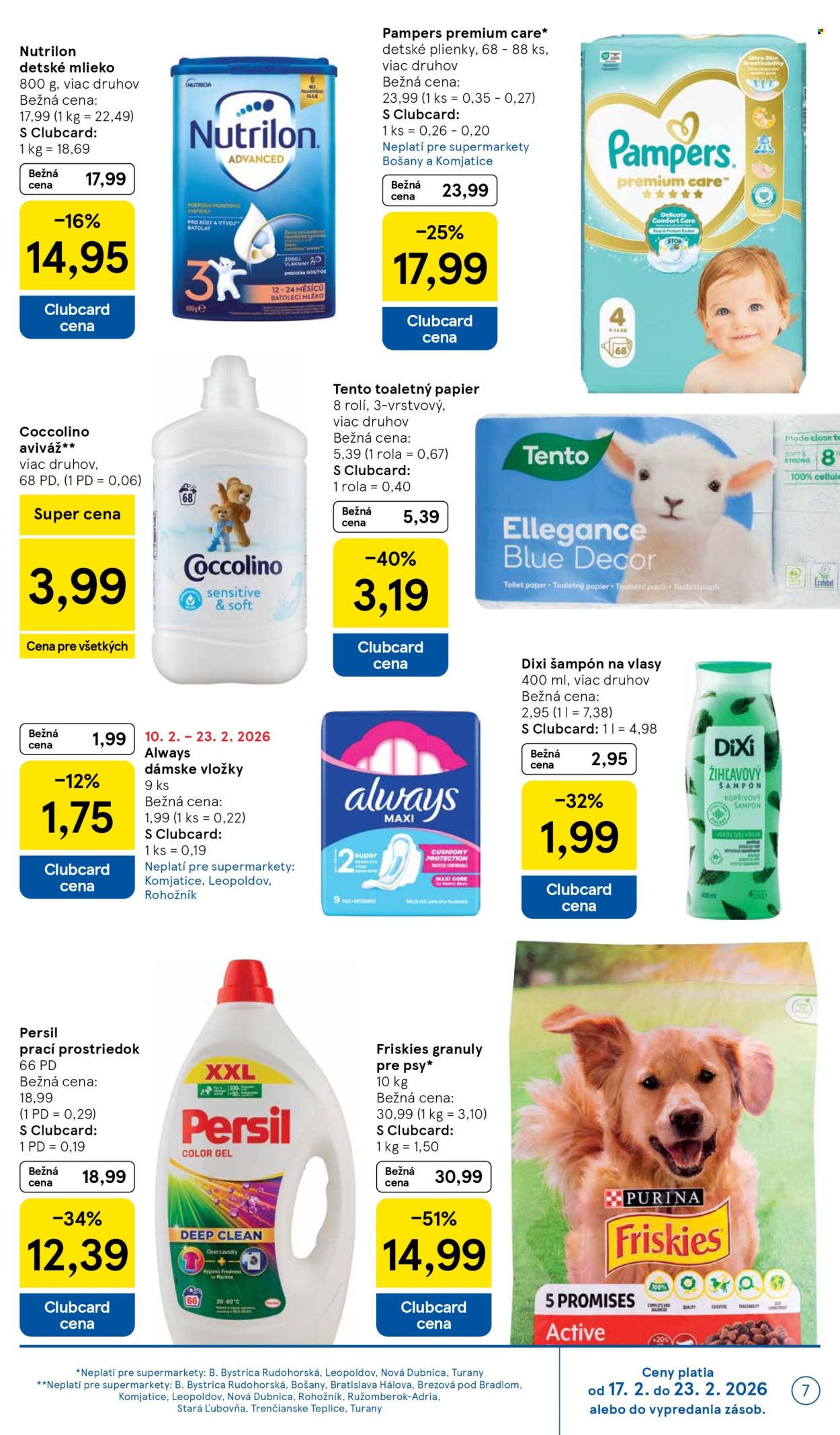 Leták TESCO supermarket - 18.2.2026 - 24.2.2026. Strana 7